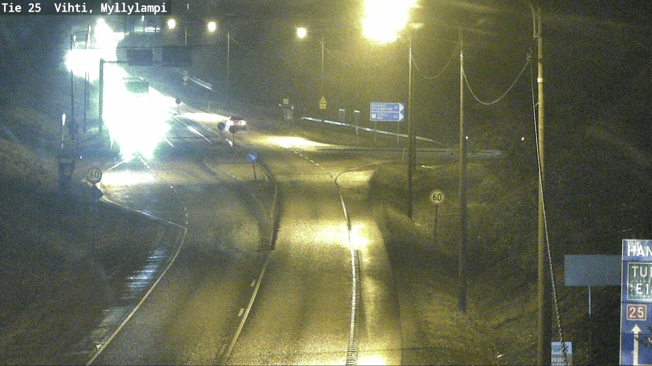 Weather Camera Image Väg 25 Lojo Myllylampi, Lohja, Uusimaa