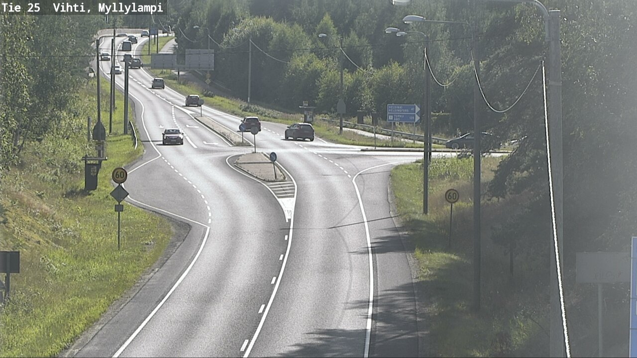 Weather Camera Image Väg 25 Lojo Myllylampi, Lohja, Uusimaa