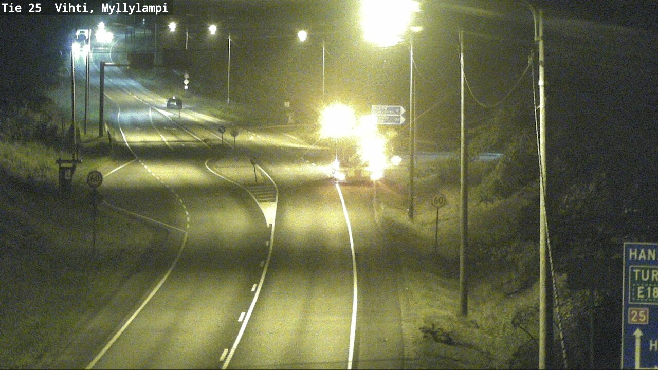 Weather Camera Image Väg 25 Lojo Myllylampi, Lohja, Uusimaa