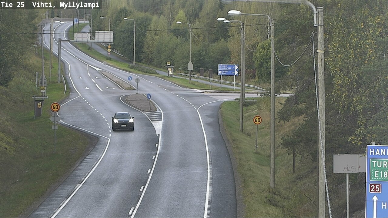 Weather Camera Image Road 25 Lohja Myllylampi, Lohja, Uusimaa