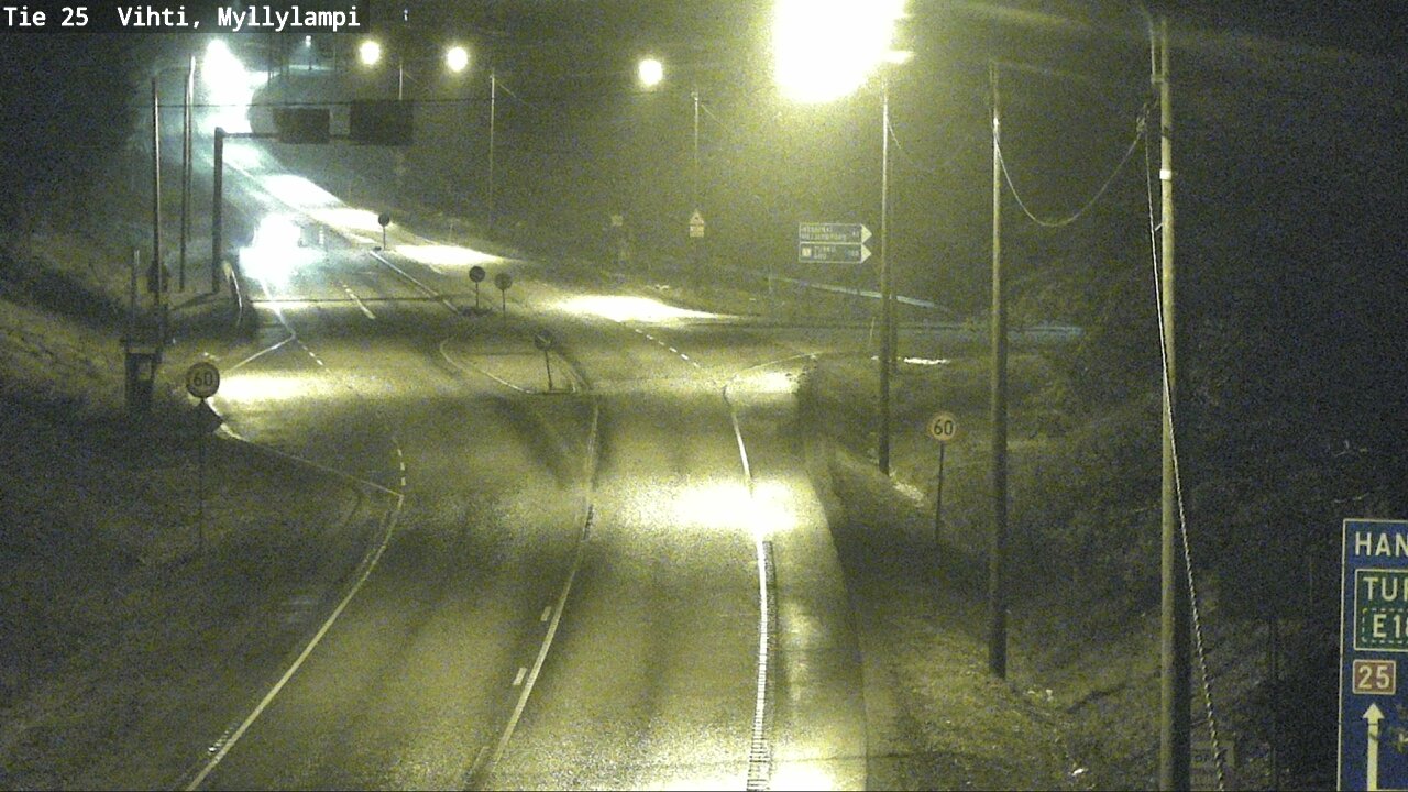 Weather Camera Image Väg 25 Lojo Myllylampi, Lohja, Uusimaa