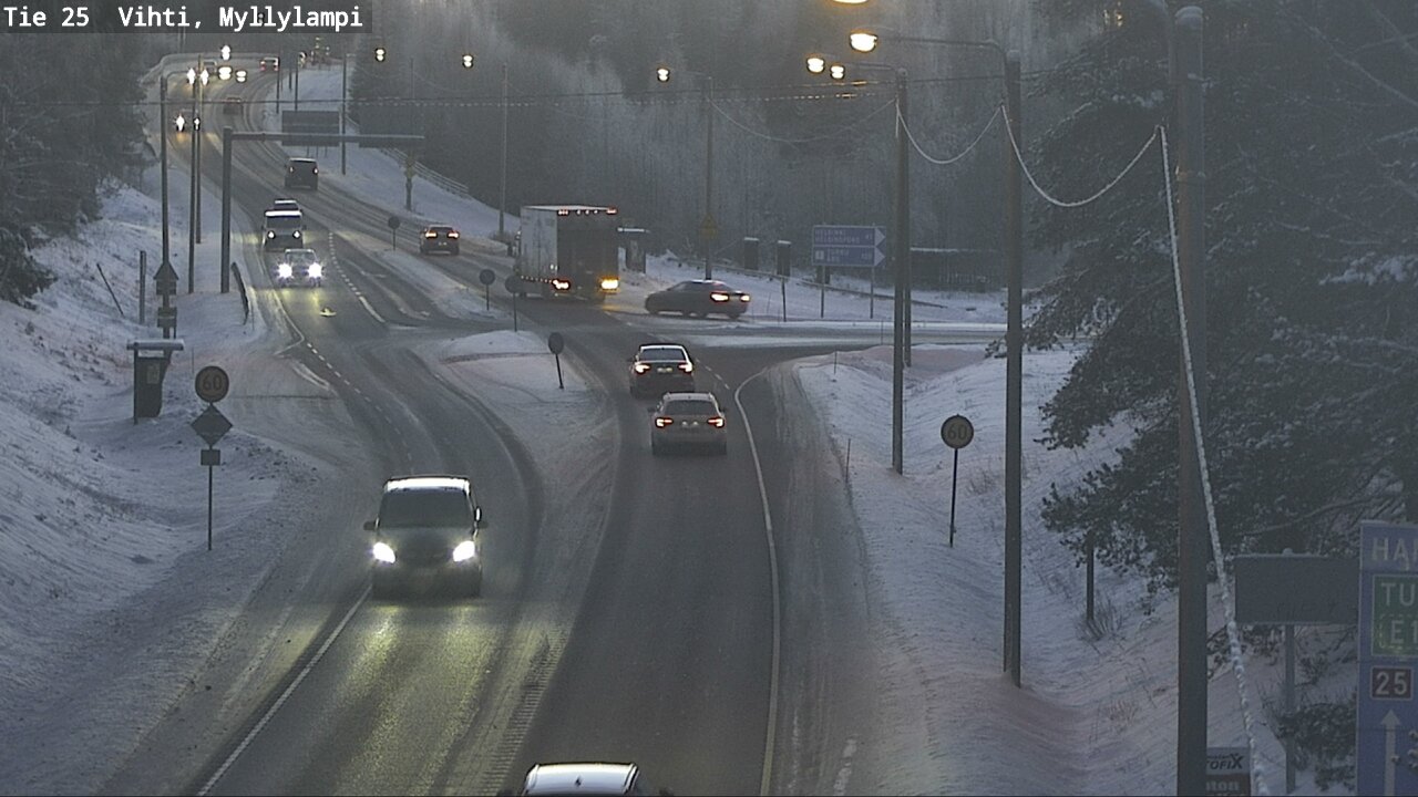 Weather Camera Image Road 25 Lohja Myllylampi, Lohja, Uusimaa