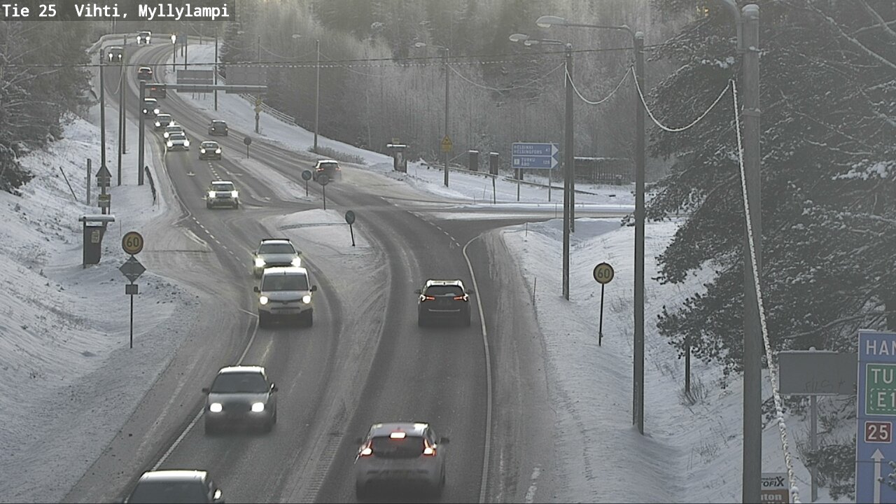 Weather Camera Image Road 25 Lohja Myllylampi, Lohja, Uusimaa