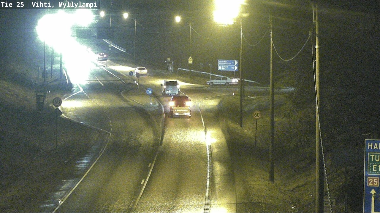 Weather Camera Image Väg 25 Lojo Myllylampi, Lohja, Uusimaa