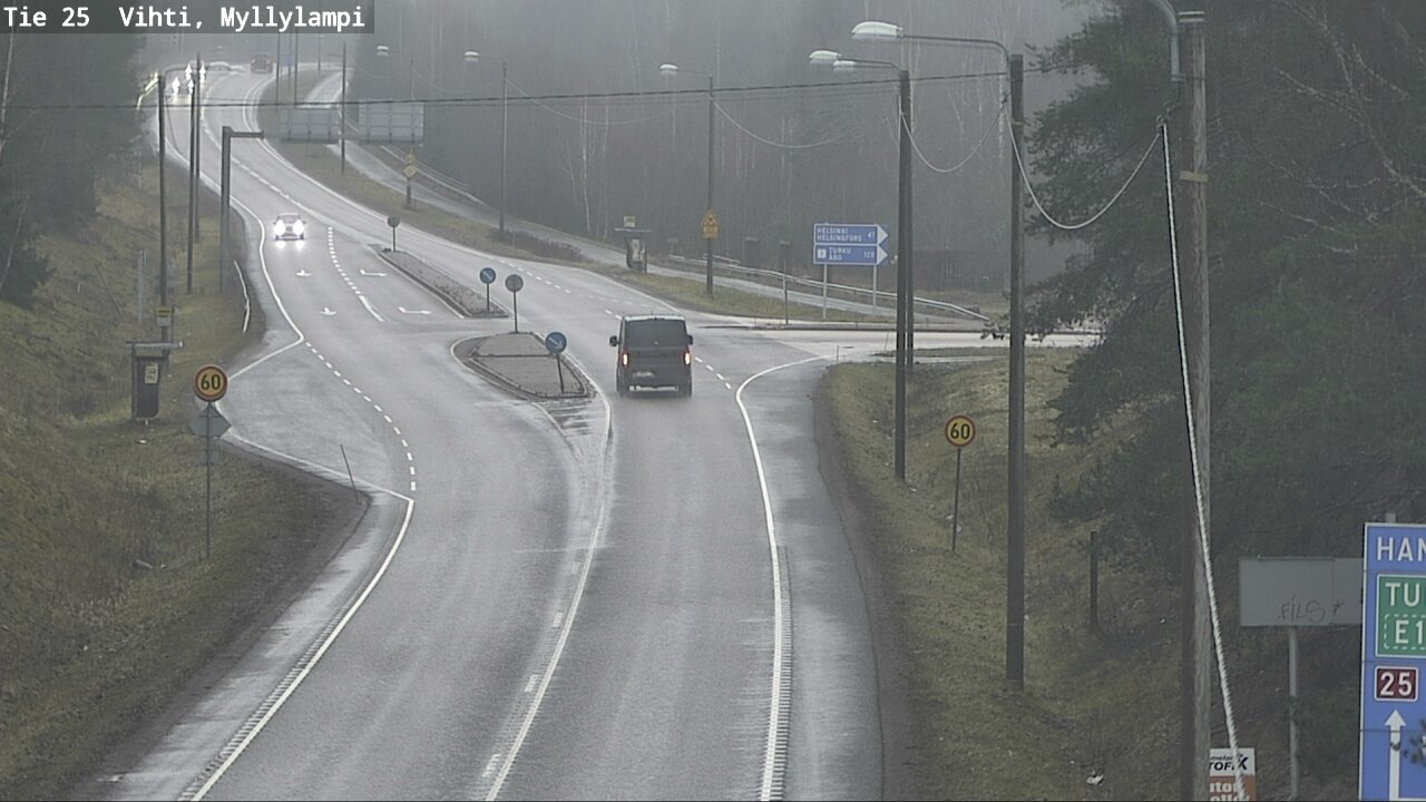 Weather Camera Image Väg 25 Lojo Myllylampi, Lohja, Uusimaa