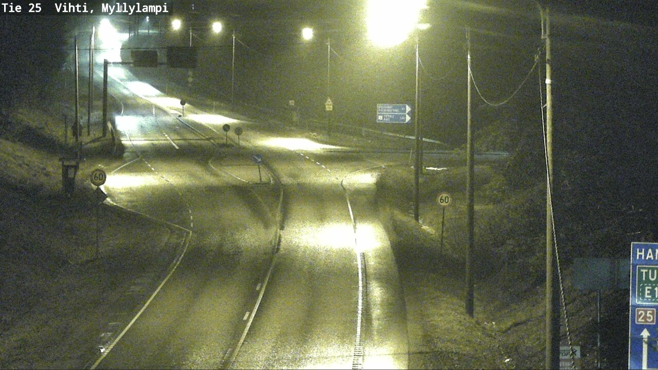 Weather Camera Image Väg 25 Lojo Myllylampi, Lohja, Uusimaa