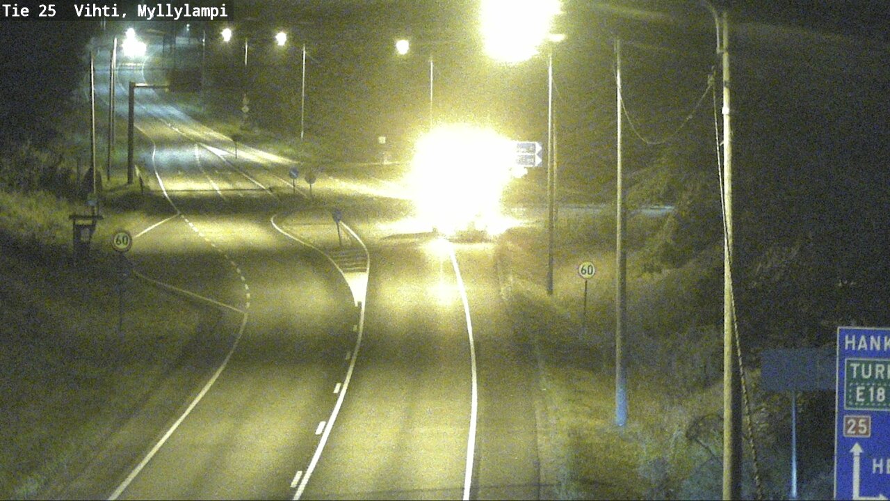Weather Camera Image Väg 25 Lojo Myllylampi, Lohja, Uusimaa