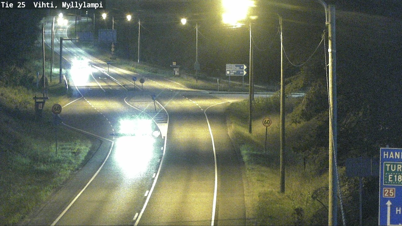 Weather Camera Image Väg 25 Lojo Myllylampi, Lohja, Uusimaa