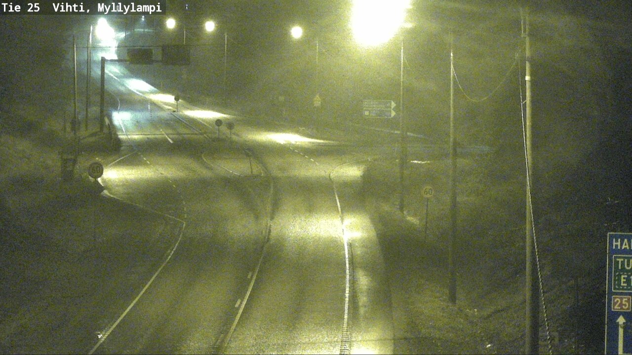 Weather Camera Image Väg 25 Lojo Myllylampi, Lohja, Uusimaa