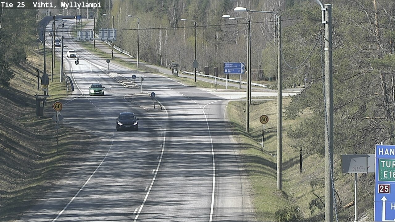 Kelikamerat Kuva Tie 25 Lohja Myllylampi, Lohja, Uusimaa