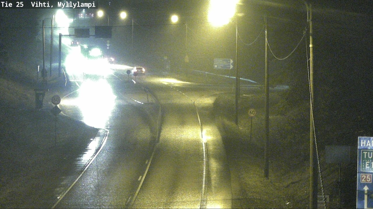 Weather Camera Image Väg 25 Lojo Myllylampi, Lohja, Uusimaa