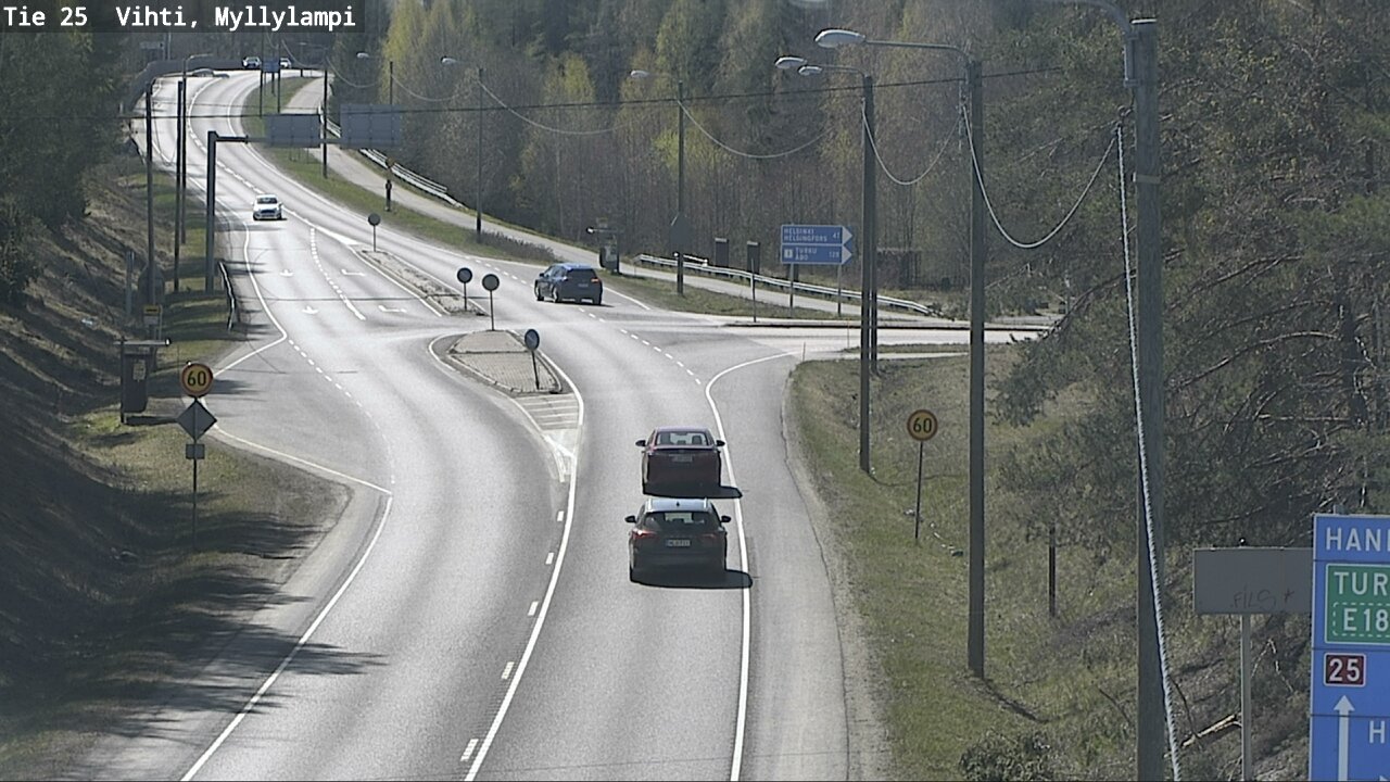 Kelikamerat Kuva Tie 25 Lohja Myllylampi, Lohja, Uusimaa