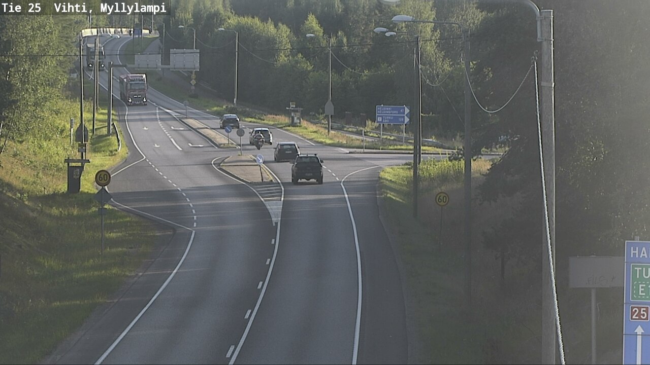 Weather Camera Image Väg 25 Lojo Myllylampi, Lohja, Uusimaa