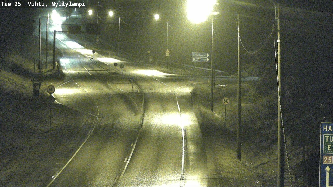 Weather Camera Image Väg 25 Lojo Myllylampi, Lohja, Uusimaa