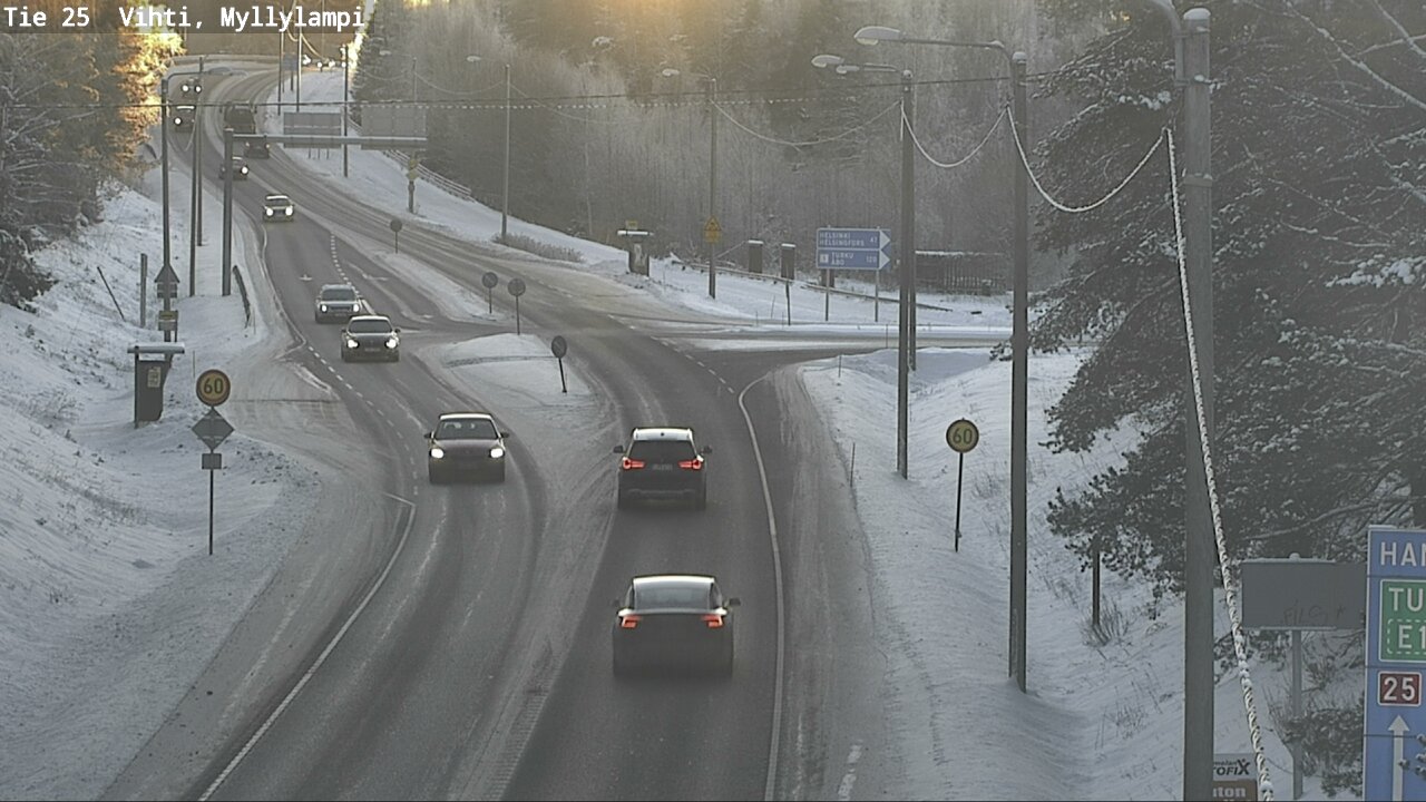 Weather Camera Image Road 25 Lohja Myllylampi, Lohja, Uusimaa