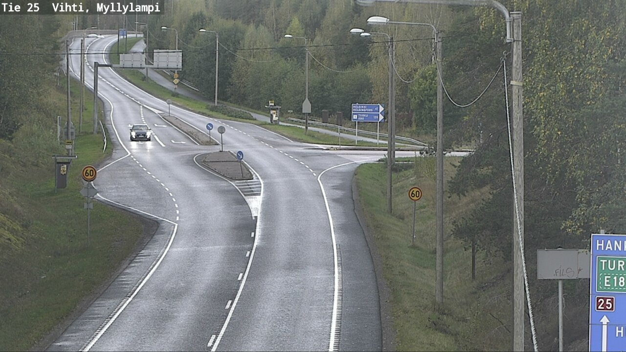 Weather Camera Image Road 25 Lohja Myllylampi, Lohja, Uusimaa
