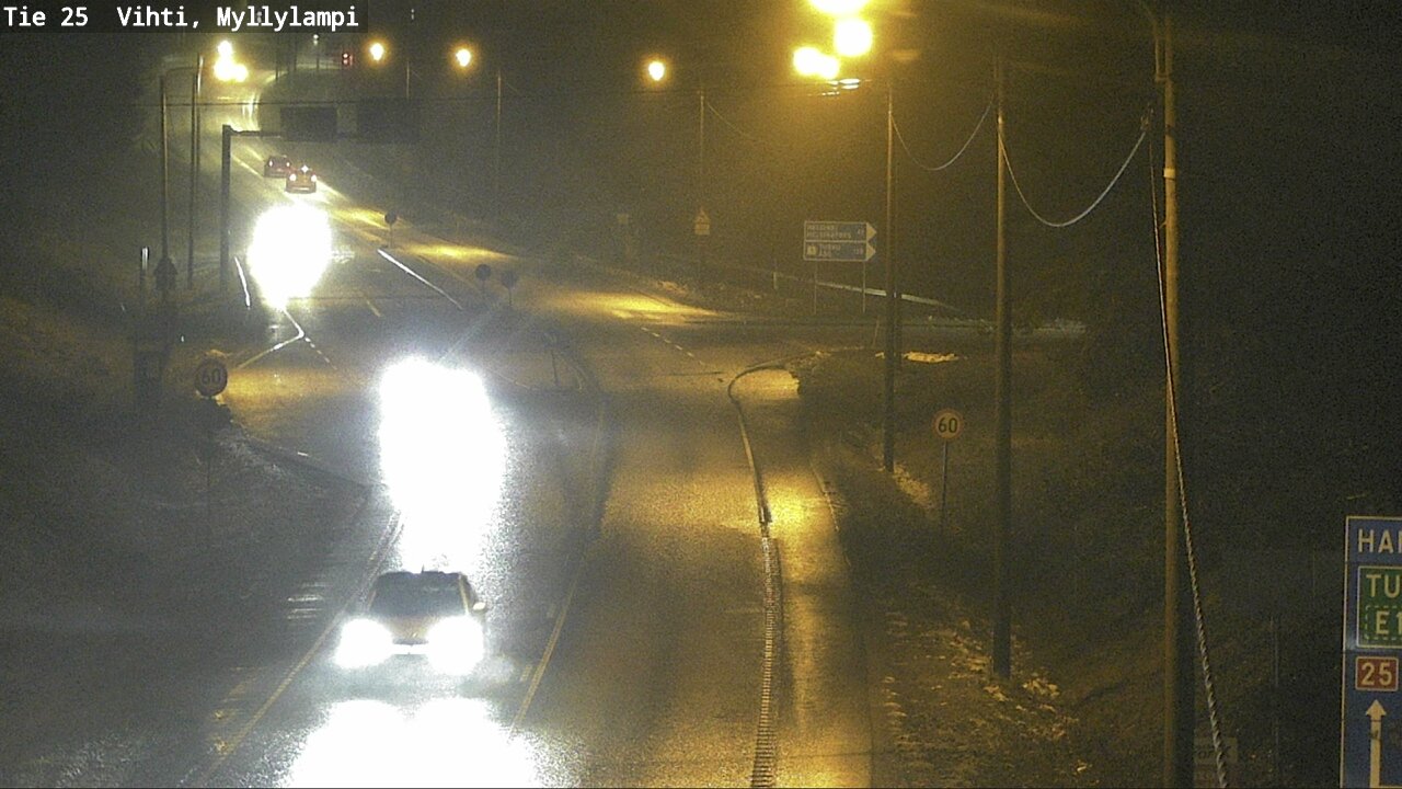 Weather Camera Image Väg 25 Lojo Myllylampi, Lohja, Uusimaa