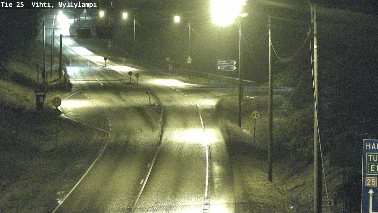 Weather Camera Image Väg 25 Lojo Myllylampi, Lohja, Uusimaa