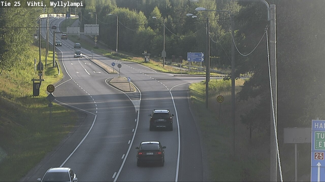 Weather Camera Image Väg 25 Lojo Myllylampi, Lohja, Uusimaa