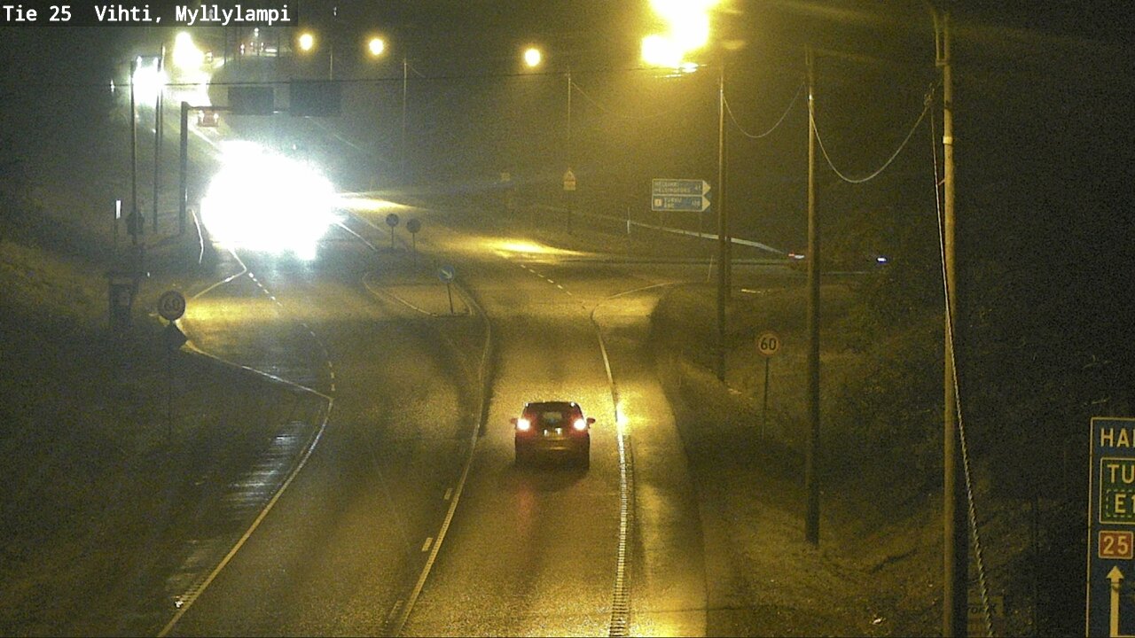 Weather Camera Image Väg 25 Lojo Myllylampi, Lohja, Uusimaa