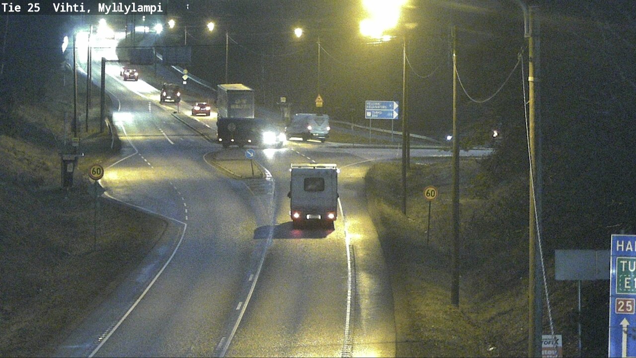 Weather Camera Image Väg 25 Lojo Myllylampi, Lohja, Uusimaa