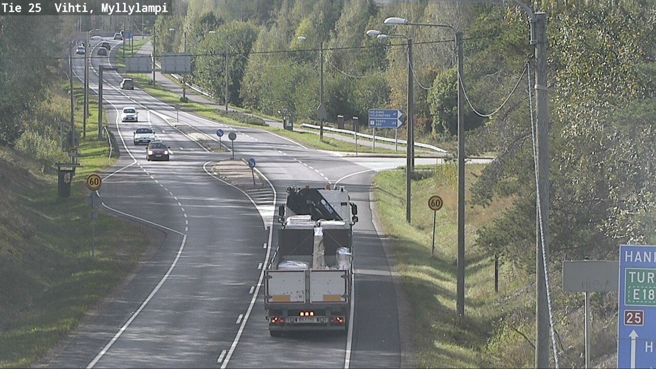 Weather Camera Image Road 25 Lohja Myllylampi, Lohja, Uusimaa
