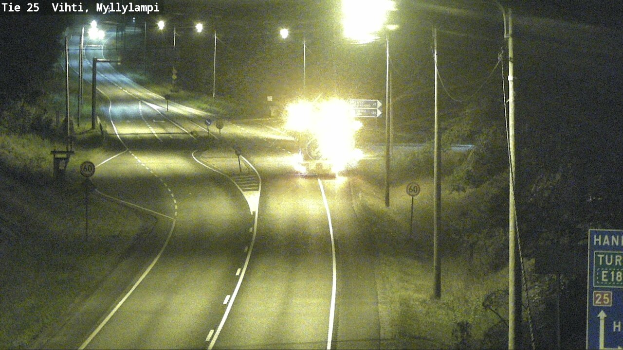 Weather Camera Image Väg 25 Lojo Myllylampi, Lohja, Uusimaa