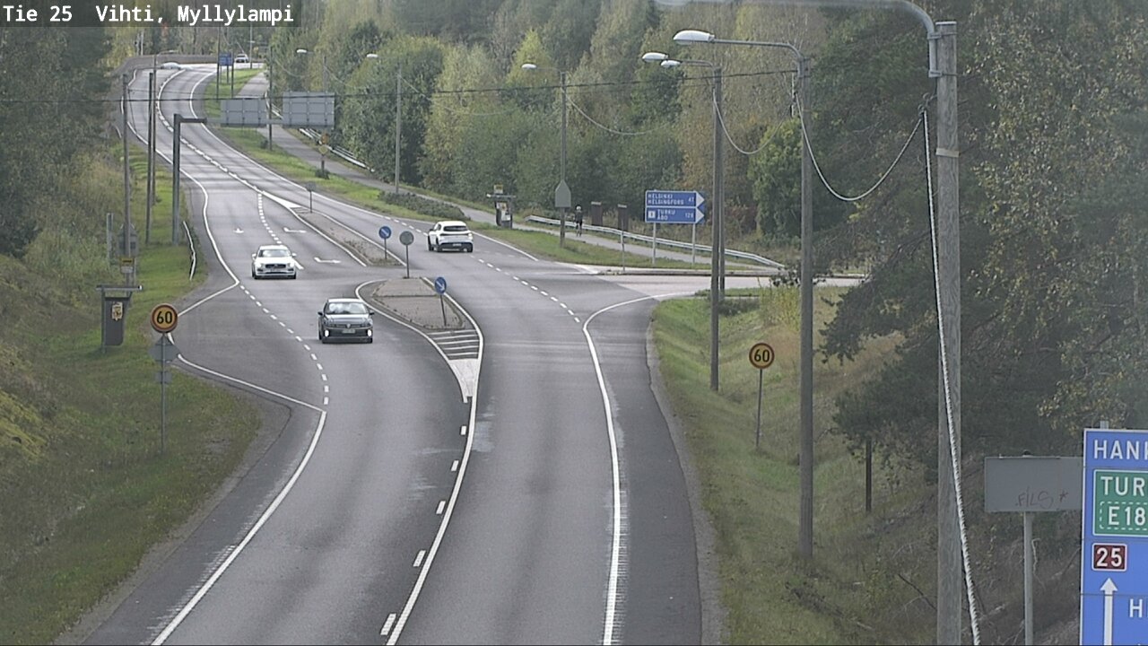 Weather Camera Image Road 25 Lohja Myllylampi, Lohja, Uusimaa