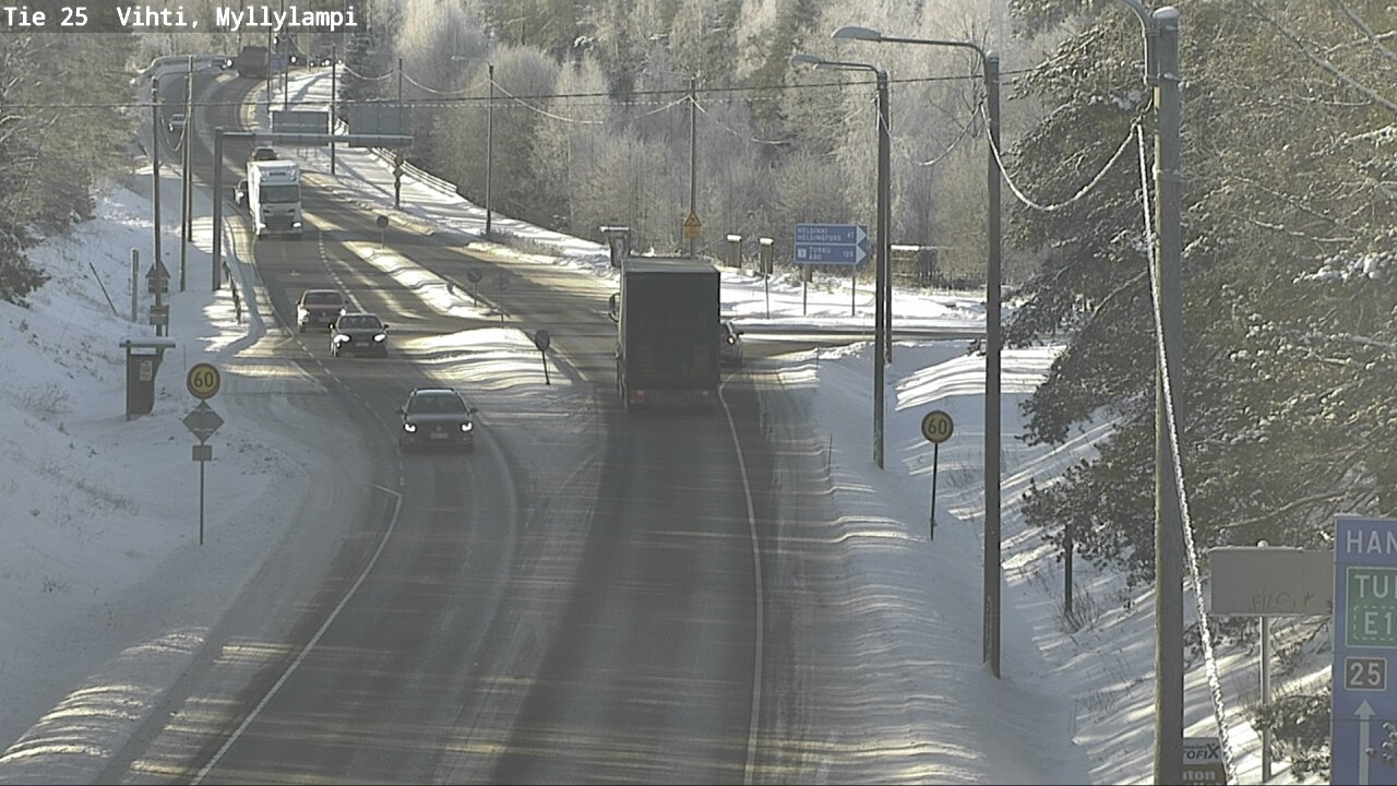 Weather Camera Image Road 25 Lohja Myllylampi, Lohja, Uusimaa