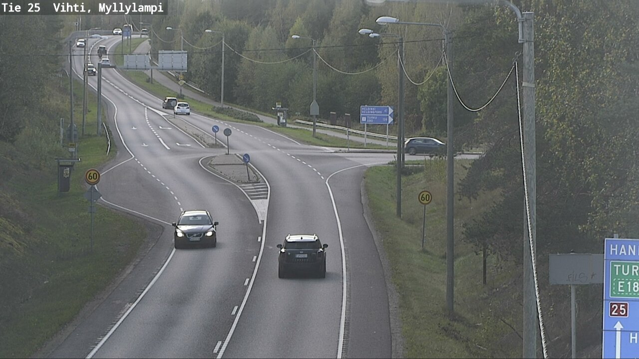 Weather Camera Image Road 25 Lohja Myllylampi, Lohja, Uusimaa