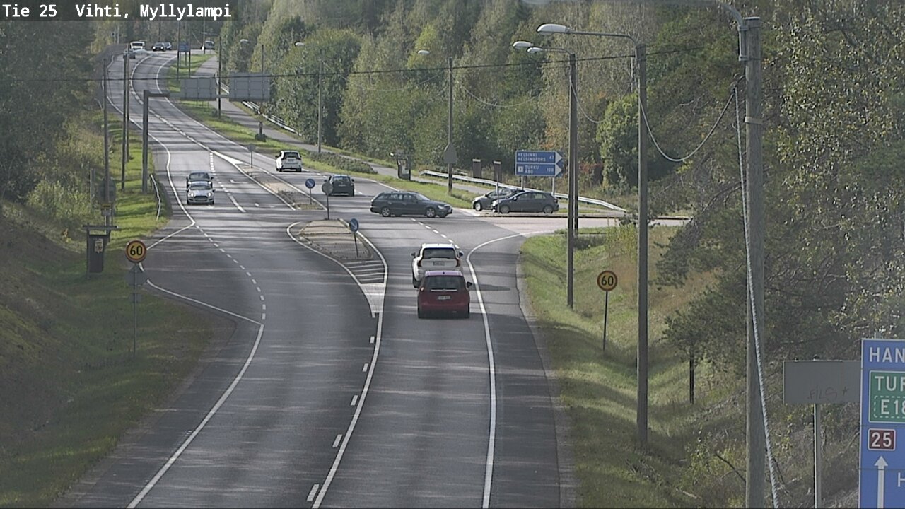 Weather Camera Image Road 25 Lohja Myllylampi, Lohja, Uusimaa
