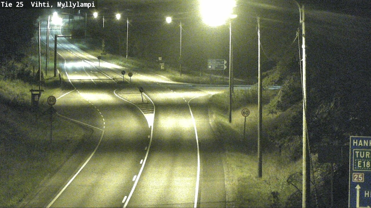 Weather Camera Image Väg 25 Lojo Myllylampi, Lohja, Uusimaa