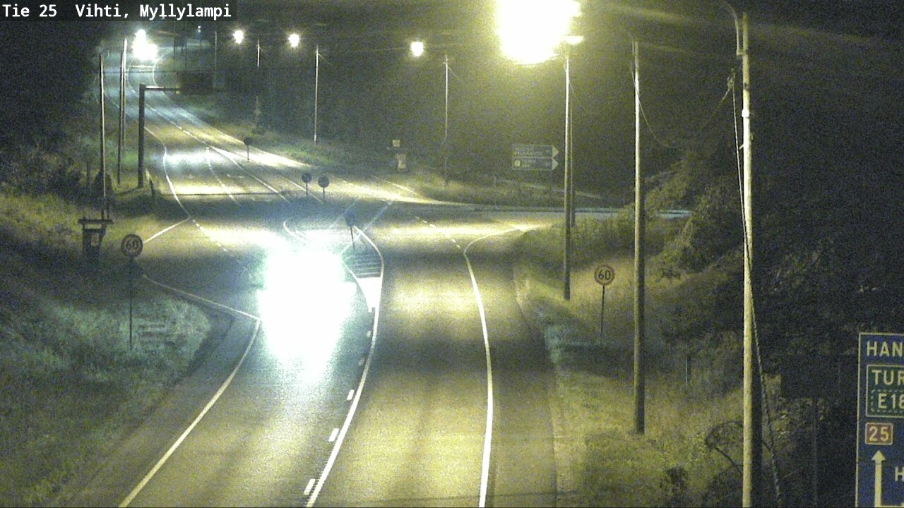 Weather Camera Image Väg 25 Lojo Myllylampi, Lohja, Uusimaa