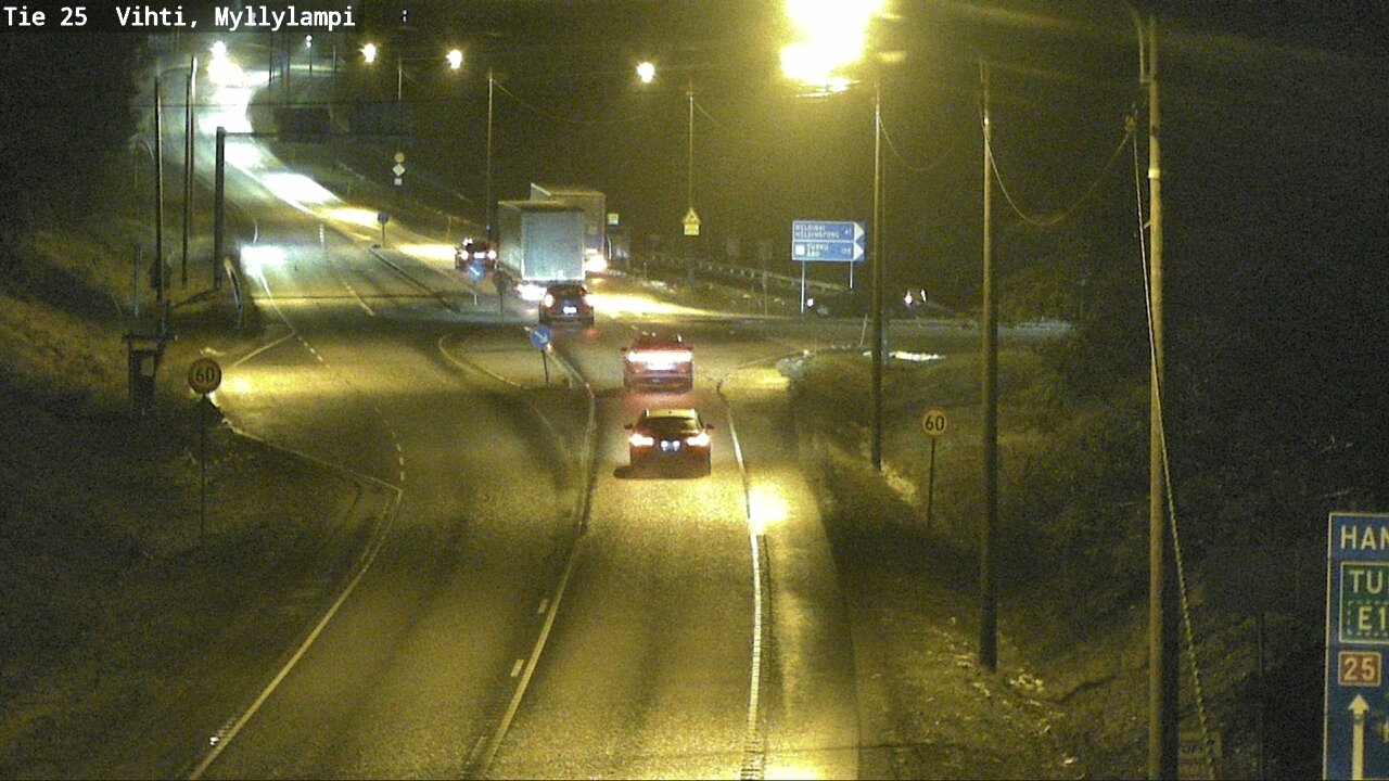 Weather Camera Image Väg 25 Lojo Myllylampi, Lohja, Uusimaa