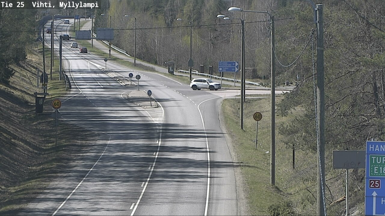 Kelikamerat Kuva Tie 25 Lohja Myllylampi, Lohja, Uusimaa