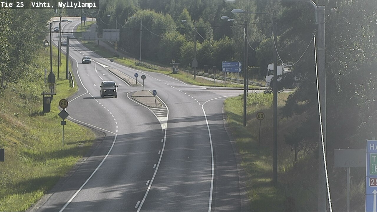 Weather Camera Image Väg 25 Lojo Myllylampi, Lohja, Uusimaa