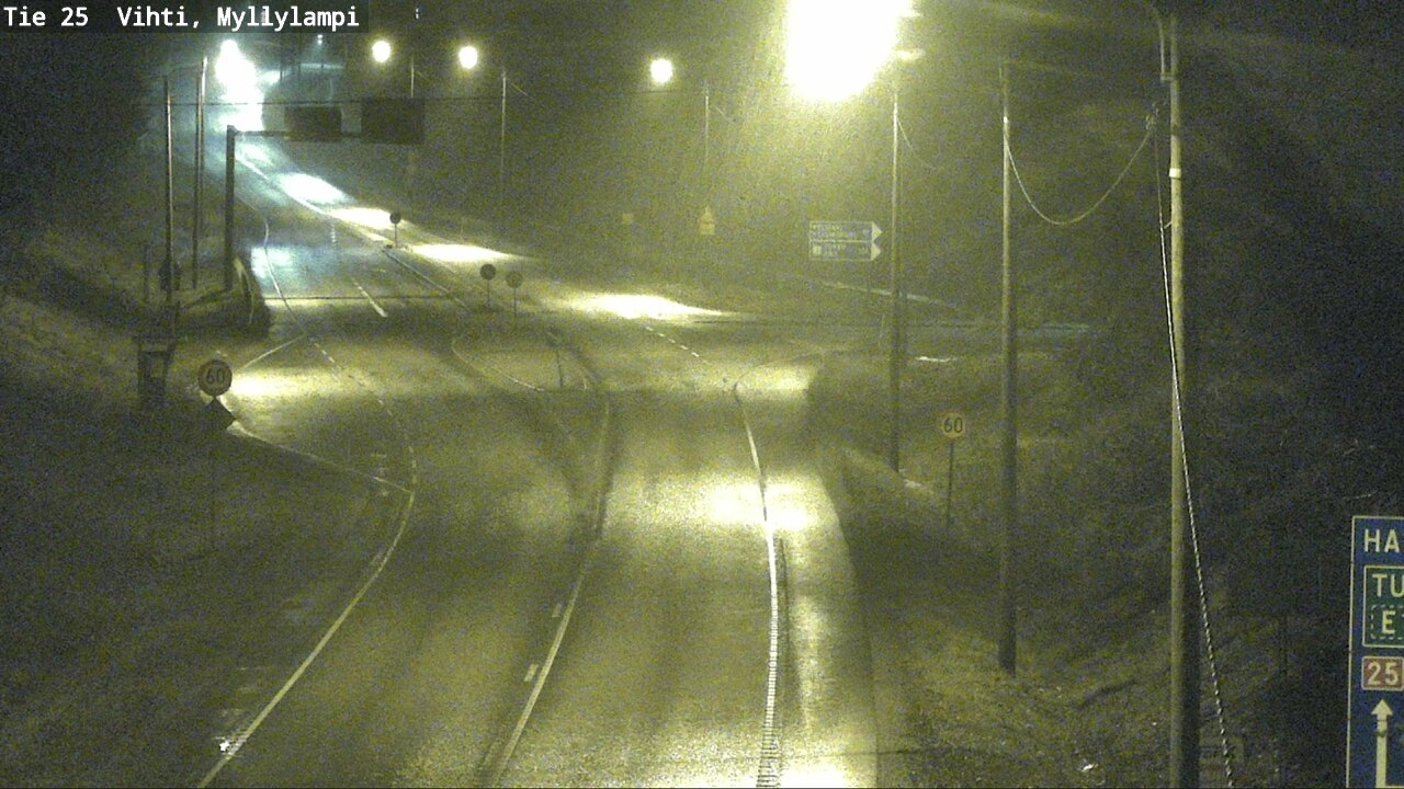 Weather Camera Image Väg 25 Lojo Myllylampi, Lohja, Uusimaa