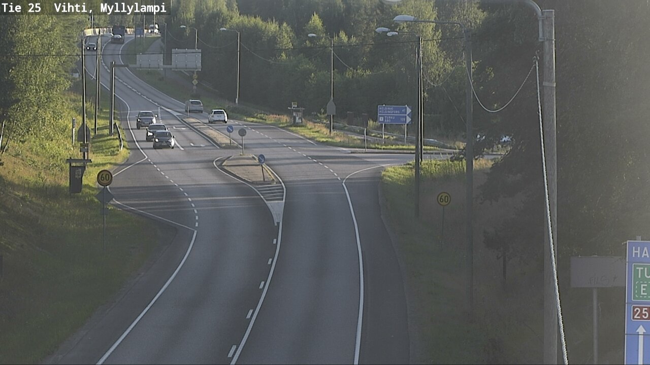 Weather Camera Image Väg 25 Lojo Myllylampi, Lohja, Uusimaa