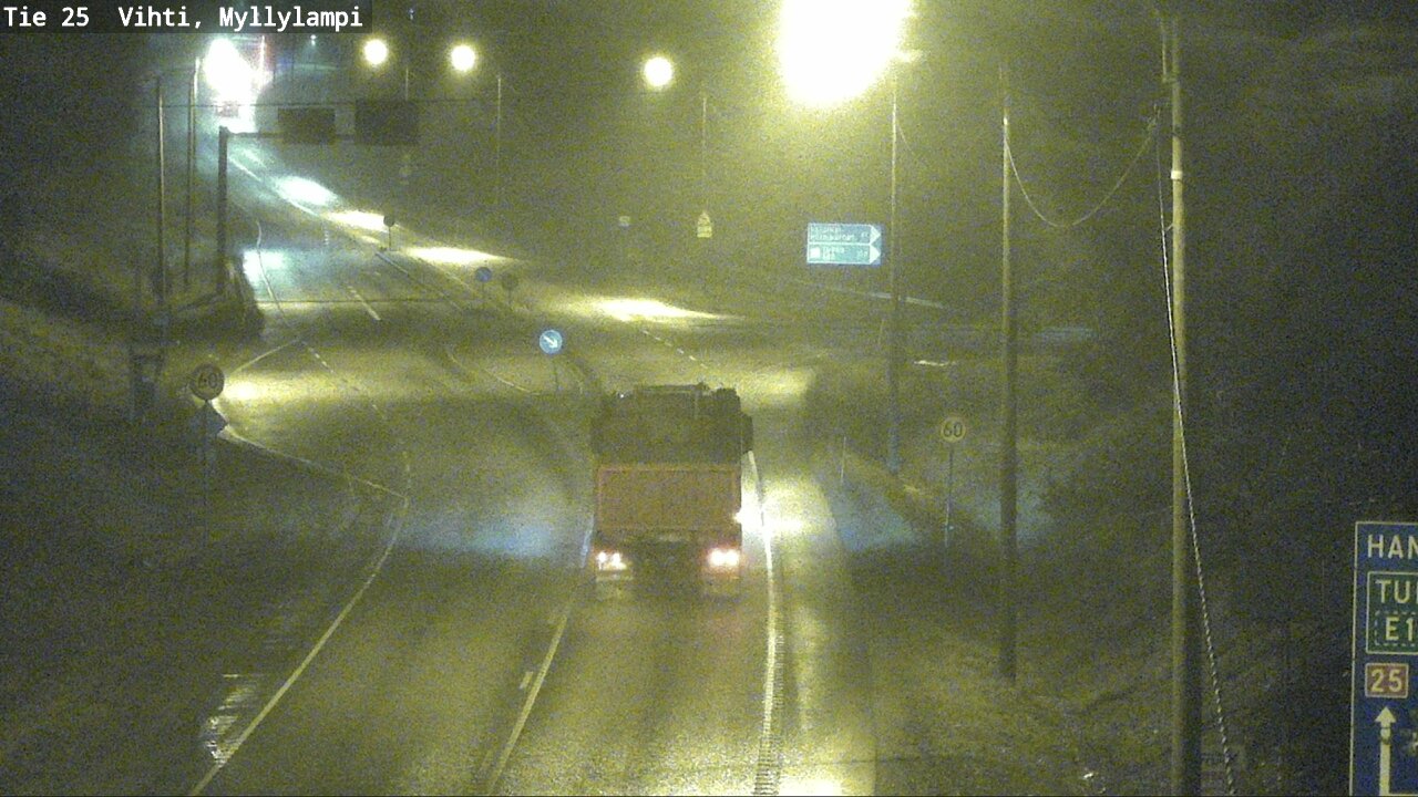 Weather Camera Image Väg 25 Lojo Myllylampi, Lohja, Uusimaa