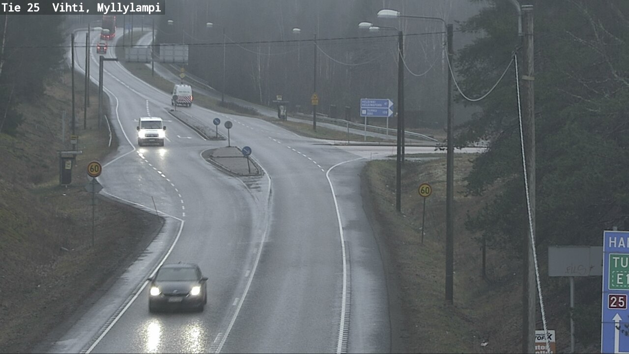 Weather Camera Image Väg 25 Lojo Myllylampi, Lohja, Uusimaa