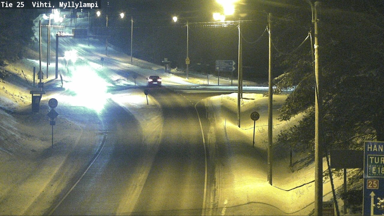 Weather Camera Image Road 25 Lohja Myllylampi, Lohja, Uusimaa