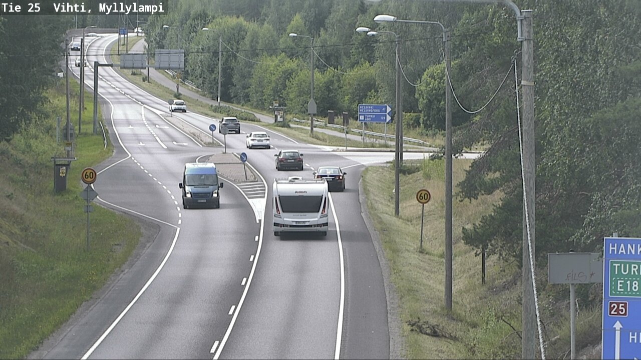 Kelikamerat Kuva Tie 25 Lohja Myllylampi, Lohja, Uusimaa