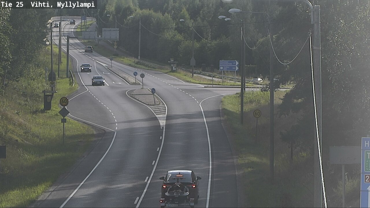 Weather Camera Image Väg 25 Lojo Myllylampi, Lohja, Uusimaa