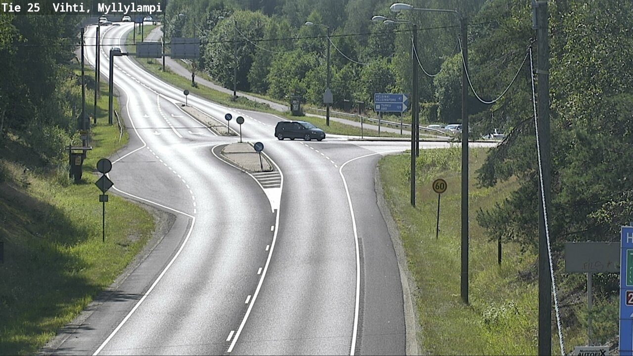 Weather Camera Image Road 25 Lohja Myllylampi, Lohja, Uusimaa