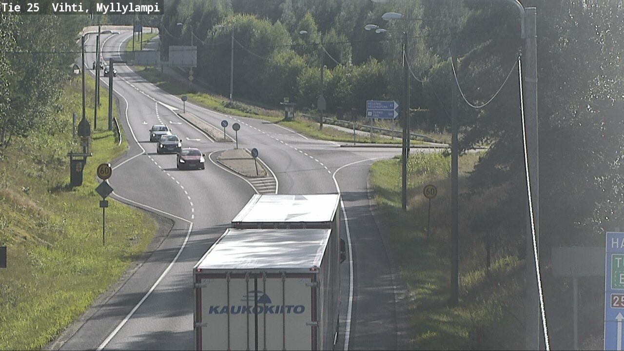 Weather Camera Image Väg 25 Lojo Myllylampi, Lohja, Uusimaa