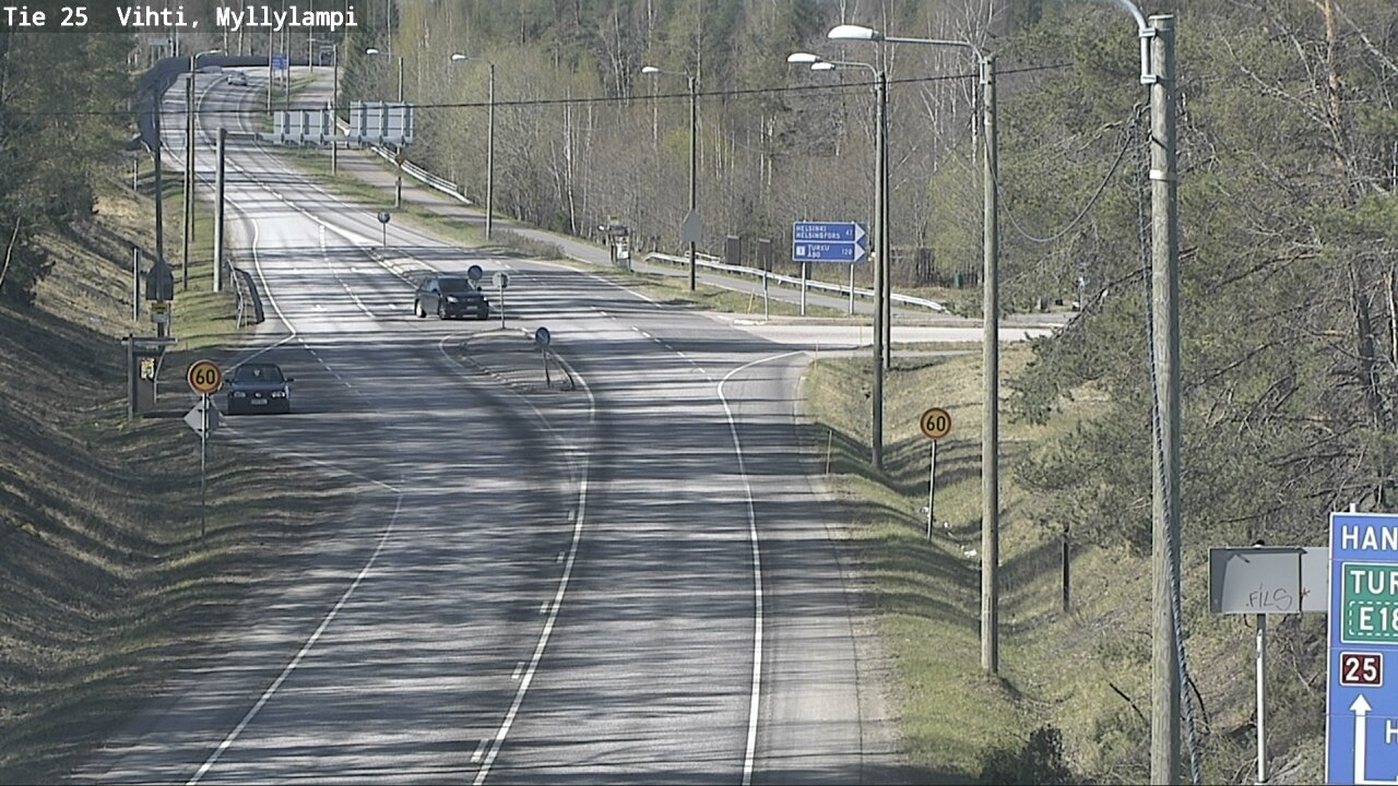 Kelikamerat Kuva Tie 25 Lohja Myllylampi, Lohja, Uusimaa