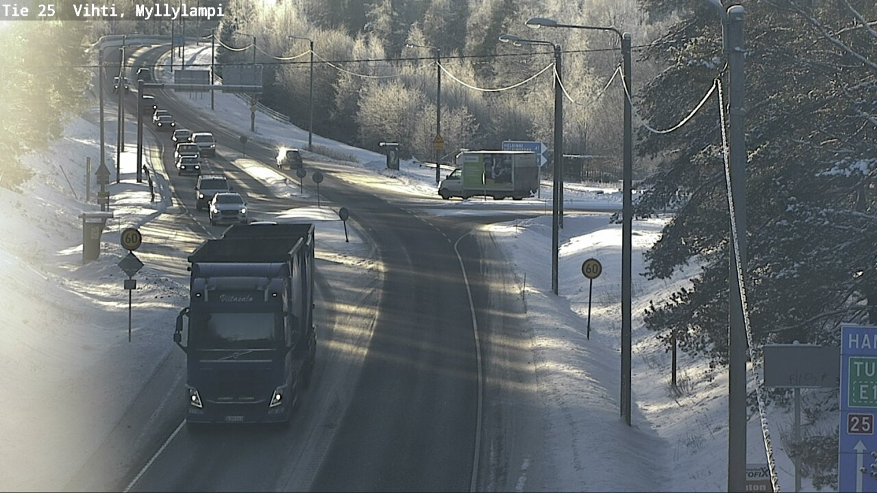 Weather Camera Image Road 25 Lohja Myllylampi, Lohja, Uusimaa