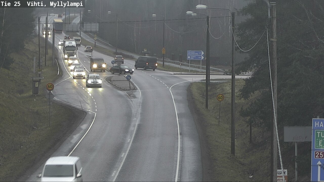 Weather Camera Image Road 25 Lohja Myllylampi, Lohja, Uusimaa