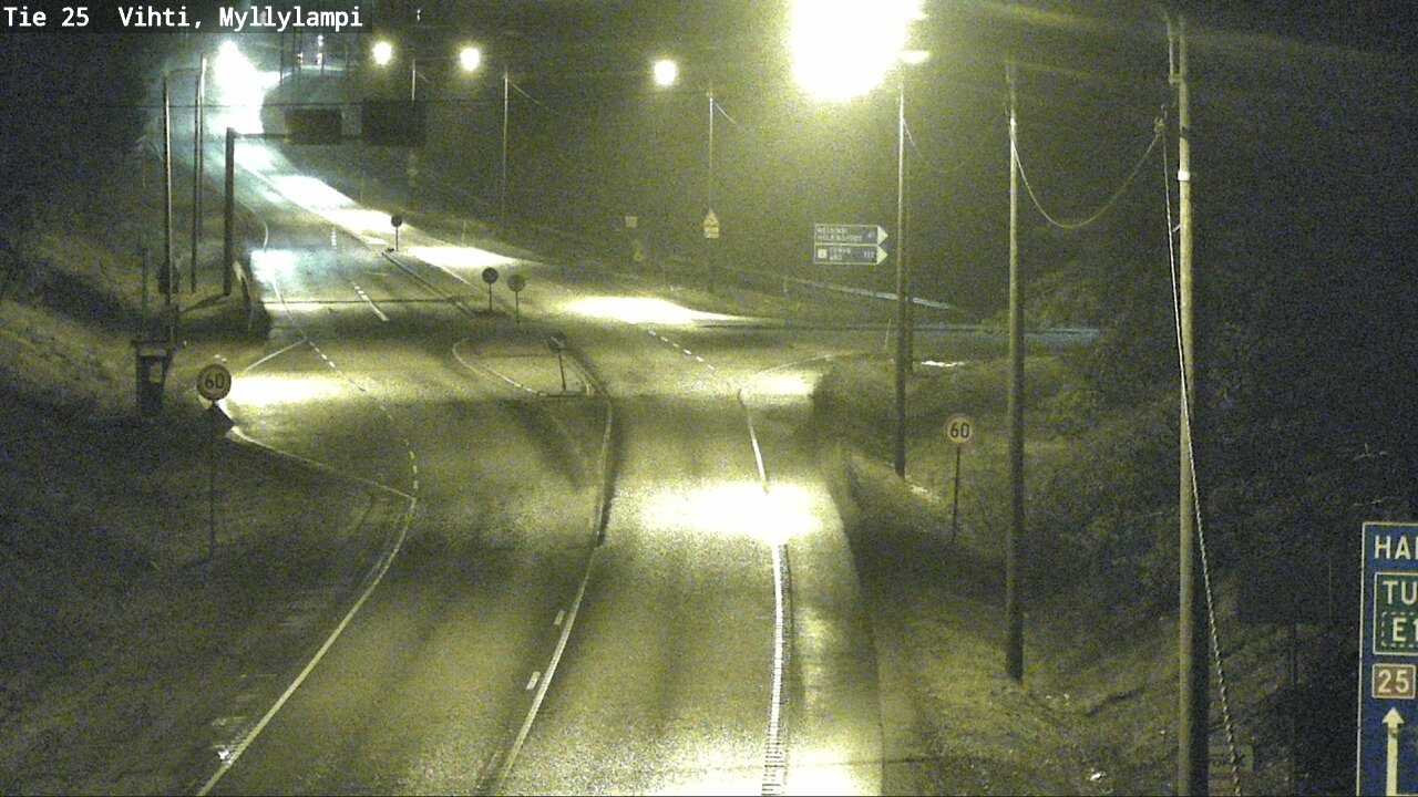 Weather Camera Image Väg 25 Lojo Myllylampi, Lohja, Uusimaa