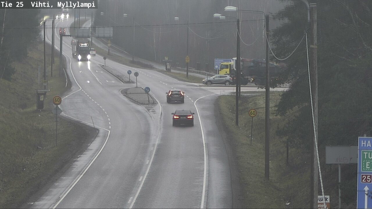 Weather Camera Image Väg 25 Lojo Myllylampi, Lohja, Uusimaa